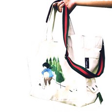 可愛印花單肩包, 隨機出貨, 1入