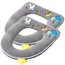 超細纖維可拆卸馬桶坐墊 M02, 款式3, 2個