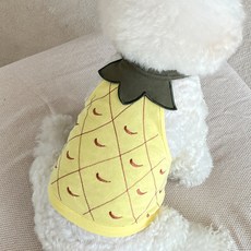 bydamsoomi 寵物犬綜合水果繞頸背心, 鳳梨