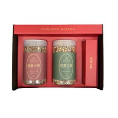 SSANGHWA DABANG 雙和茶房 雙和茶禮盒組 A款, 1盒, 雙花茶(原裝版+進階版)+量勺+購物袋
