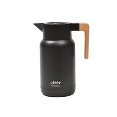 Gangbly 木握柄保溫熱水壺, 黑色, 1L, 1個