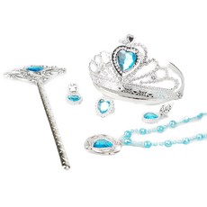 Let's Toy 少女皇冠 + 魔杖 + 配飾冰雪公主套裝, 混色, 1組