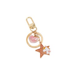 手工製作AirPods夢想獨角獸星星鑰匙圈, 單品, 粉色的