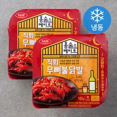 사세 직화무뼈불닭발 (냉동), 160g, 2팩