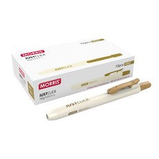 MORRIS JUSTCLICK 金屬馬克筆 S, 金色, 12個