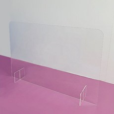 透明隔板 一字型 60cm*40cm*3mm, 透明度