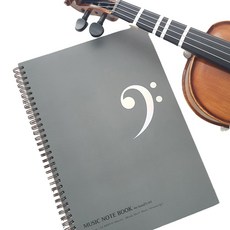 J-Milk 音樂筆記本 60張 A4, 低音譜號, 1個