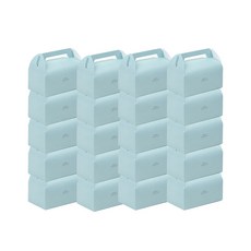 天空藍手提盒 M, 20個, 天藍色