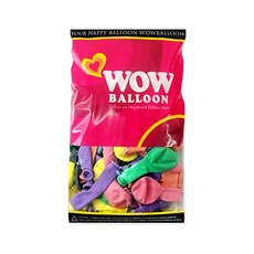 WOW PARTY KOREA 馬卡龍氣球 13cm 100入, 混合色, 3個