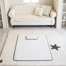 꿈비 3D 매쉬 아기쿨매트 논슬립 실리콘 코팅, 화이트, 1개