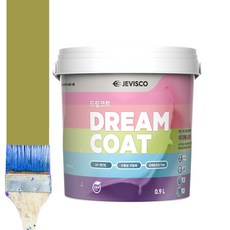 제비스코 드림코트 에그쉘광, 올리브그린, 0.9L, 1개