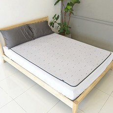 꿈비 3D 매쉬 아기쿨매트 논슬립 실리콘 코팅, 그레이, 1개