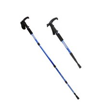 Chiang Sheng 避震登山折疊杖 T字型, 藍色, 2個