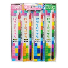 桃樂絲積木色鉛筆, 20個, 12色