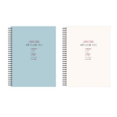 TOCTOC 線圈透明文件夾 A4 40入, 隨機發貨, 2個