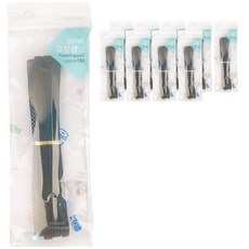 Classygood 橡皮筋 8mm x 5m 10p, 黑色的, 1個