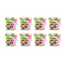 토단교재 유아용 하비 클레이 8p, 형광분홍, 500g, 1개
