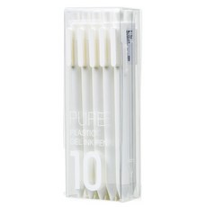 O-ON PURE 凝膠筆 黑色筆芯 0.5mm 10入, 白色, 1個