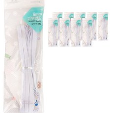 Classygood 橡皮筋 8mm x 5m 10p, 白色的, 1個