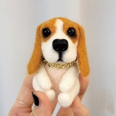 寵物娃娃毛氈 DIY 套組, 1套, 小獵犬迷你