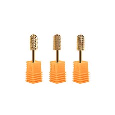 攜帶式美甲鑽頭 玫瑰金, 3個, 混色