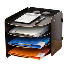 gib furniture Buried 多文件管理器 VFS-601-BL, 黑色的, 4層