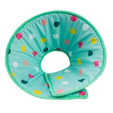 光滑圓點薄荷綠半圓形軟墊頸圈 S, 30克, 1個