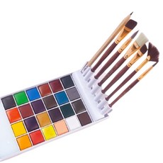 artsecret 藝術家的秘密 多合1塊狀水彩盒組 WCS-803, 24 種顏色