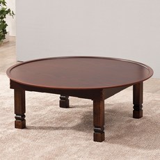 Baeksusoban 韓國製造 圓形古董桌 60, 古董紅