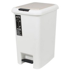 腳踏式垃圾桶 20L, 白色的, 1個