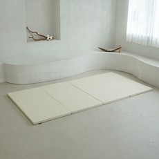 모노맷 클린 베이직 유아 폴더 매트 베이직 4단, 크림