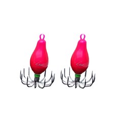 KN釣魚西葫蘆水滴粉色夜光, 2個