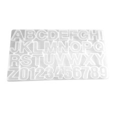 大寫字母矽膠模具, 單色