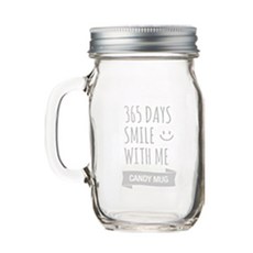 TEASCAFE 銀蓋玻璃飲料杯, 450毫升, 1個