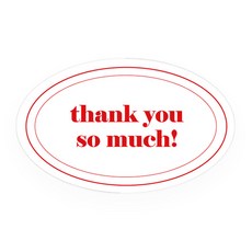 DONNA&DECO 非常謝謝妳字樣圓形貼紙, 120入, 混色