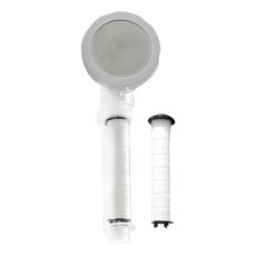 LIVING HAPPY 에어수 過濾蓮蓬頭 + 濾芯, 1個, 透明