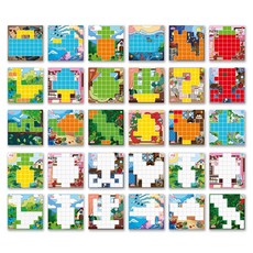 AniBlock First Collection 拼圖設計 1, 混色