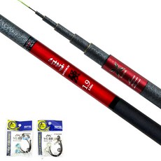 SAPA 渡渡鳥大河淡水釣竿19塊+夜光裸彈2p, 釣竿吊飾(顏色隨機)