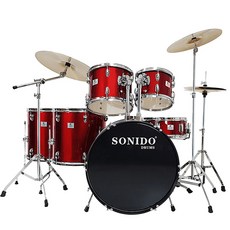 Sonido Q-star 6기통 드럼 + WR 심벌+ 의자 풀세트 무료조율, 1개