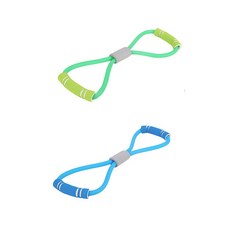 나야스타일 8자 튜빙 밴드 DM-38-7 2p, 블루, 그린