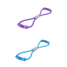 나야스타일 8자 튜빙 밴드 DM-38-9 2p, 블루, 퍼플