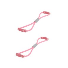 나야스타일 8자 튜빙 밴드 DM-38-1 2p, 핑크, 핑크