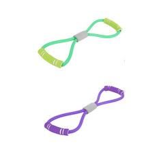 나야스타일 8자 튜빙 밴드 DM-38-6 2p, 퍼플, 그린