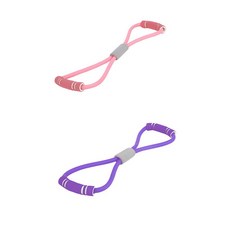 Nayastyle 8字型拉力帶 DM-38-3 2入, 紫色, 粉紅色