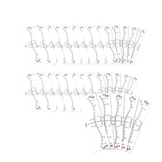 May Beauty 眉毛設計貼紙套組 5 x 20p, 混色, 1套