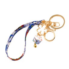 사쿠라 고양이 키링, 블루, 1개
