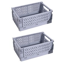 컬러 접이식 멀티 스토리지, 그레이, 25 x 16 cm, 2개