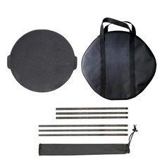 주철 그리들 + 35cm 지지대 x 3p + 44cm 지지대 x 3p + 그리들 파우치 + 지지대 파우치 세트, 1세트