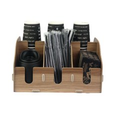 咖啡廳用外帶杯6孔分配器組裝式, 1個, 棕色的