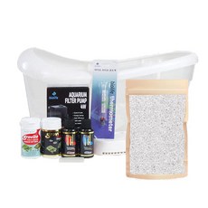 grovita 海龜水族箱初學者入門套組白沙 2kg, 混色